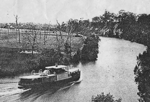 The steamship LCD, which Captain Bisson commanded for seven years