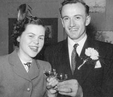 Bernard Bienaime Flambard and Diana Didot were married in 1954 at St John