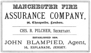 1887 advert from L'Almanach de la Gazette de Jersey