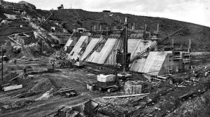 Construction under way in 1960. Picture Evening Post