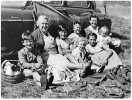 A Le Sueur family outing in 1956