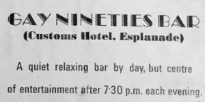 Gay Nineties Bar, 1971