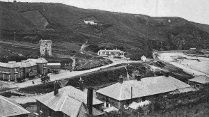 A view of Pooley's Hotel over the barracks