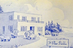 The Blue Dahlia was a fashionable tearoom in St Ouen's Bay in 1948