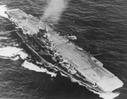 Aircraft carrier HMS Indomitable