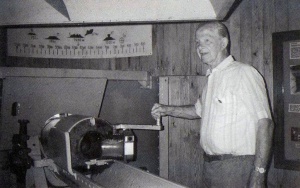 Horst Herrmann on a return visit to the island in the 1980s
