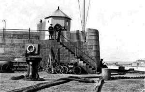 Victoria Pier before the Germans built a bunker on tne end