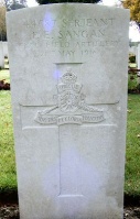 Ecoivres Military Cemetery, Mont-St-Elois, Peter Edward Sangan