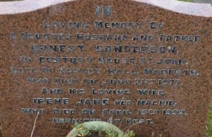 Sanderson - St John’s Church cemetery