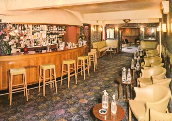 The hotel bar