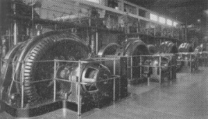 The generators at the former power station at Queen's Road, now turned into a retail park