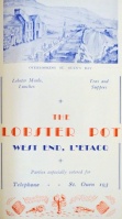 1948 advert for the Lobster Pot