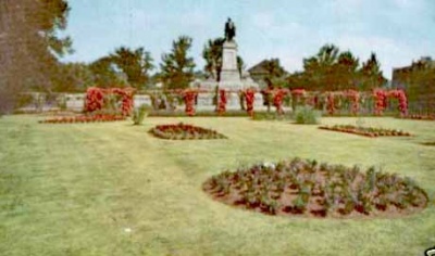 The gardens in 1957