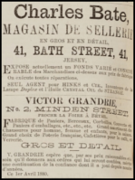 1880 advert in the Chronique de Jersey