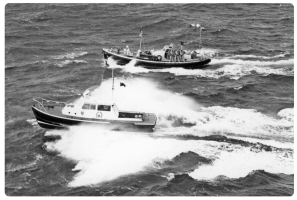 Elizabeth Rippon and Duchess of Normandy at speed in 1972