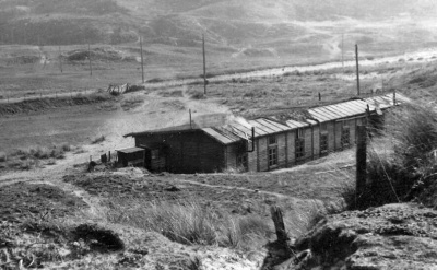 Old huts for daytime accommodation at Les Brayes