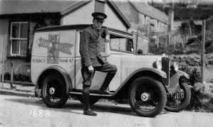 Burtol Cleaners van, driven by Charles Gorvel