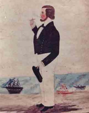 Capt Peter Hacquoil, 1853, master of the brig 'Telegraph'
