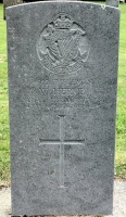 The grave of Great War casualty William Herve at St Joseph's Cemetery, Ballykinlar , Northern Ireland