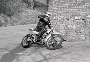 Jimmy Lees Baker, a stalwart post-war motor cycling competitor on the beach and at Bouley Bay hill climbs