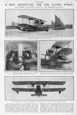 A new flying boat service from Southampton in 1926 Click here to read the article