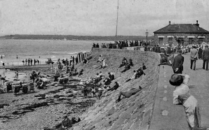 High tide at the slipway