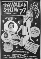 Advertisement for the Hawaiian bar