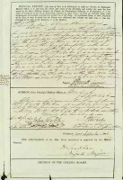David Baker's discharge certificate