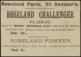 1930 advert in Chronique de Jersey