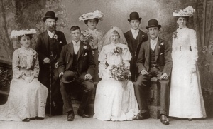 The wedding of James Ferdinand Langlois (1884-1948) and Desiree Saunders