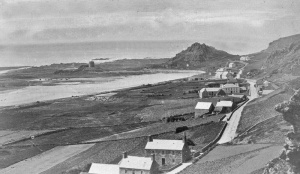 The row of hotels which were once prominent features of L'Etacq