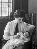 Portrait of unknown mother and baby