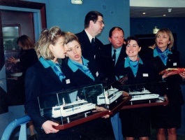 Emeraude staff at the naming ceremony for Solidor 5