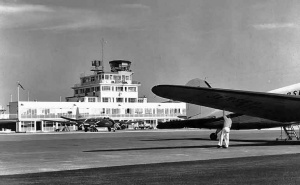 The enlarged terminal in 1956