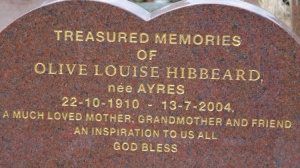Hibbeard - St John’s Church cemetery