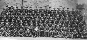 D Company ready for WW1 service