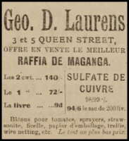1920 advert in Chronique de Jersey