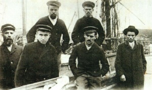 Hilda survivors, Paul Pen, Olivier Caroff, Louis Rozec, Tanguy Laot and Jean Louis Mouster