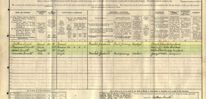 Arthur's son Arthur and family in the 1911 census