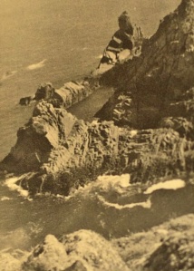 A photograph of the coastline