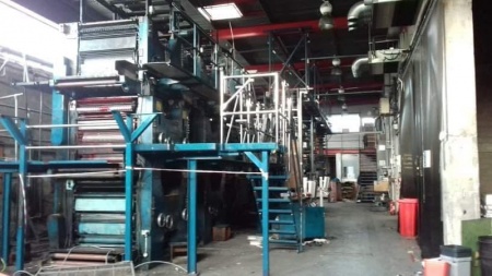 The printing press which was scrapped before demolition started