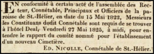 … the meeting was also advertised by the Constable of the parish