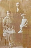 Eugenie Le Breuilly, nee Belhomme, with Aimable and Yvonne