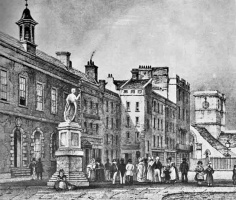 Detail from the Shepherd painting of the 19th century square