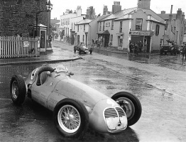 An abandoned car at First Tower