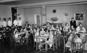 A children's party at the Milano in 1958