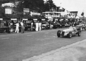 Three pictures taken from the grandstand by an amateur photographer