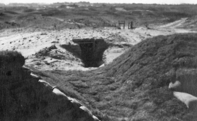 A bunker entrance at Hohe 266