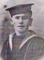 Henri Rabet, a crew member of HMS Danae in about 1918