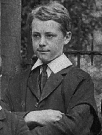 H E B de Gruchy, photographed at King's School Canterbury (1912), courtesy of Peter Henderson, the school archivist